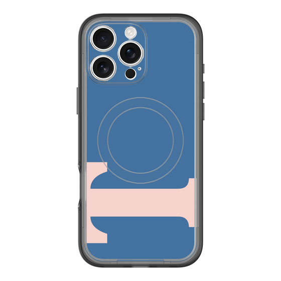 スリムプロテクションプレミアムケース with MagSafe［ オリジナル - initial color - T navy ］