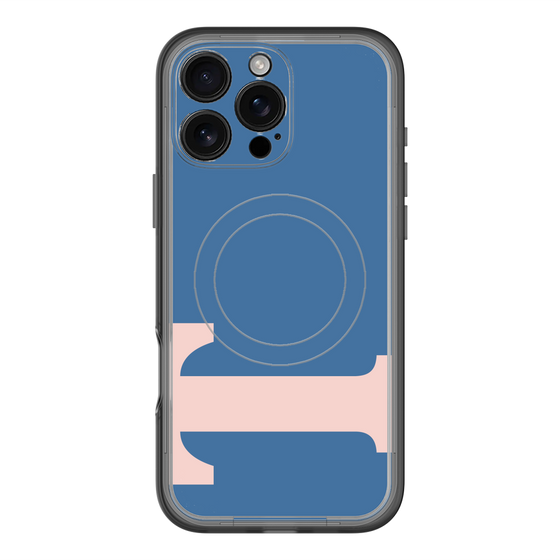 スリムプロテクションプレミアムケース with MagSafe［ オリジナル - initial color - T navy ］