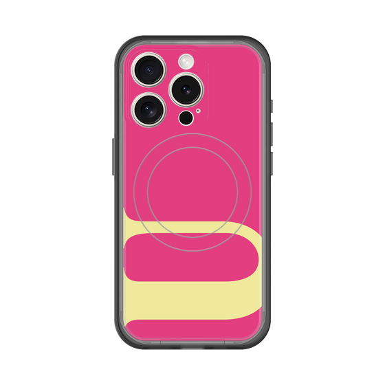 スリムプロテクションプレミアムケース with MagSafe［ オリジナル - initial color - U pink ］