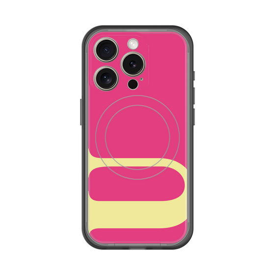 スリムプロテクションプレミアムケース with MagSafe［ オリジナル - initial color - U pink ］