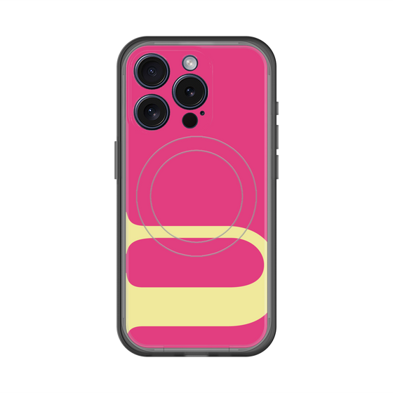 スリムプロテクションプレミアムケース with MagSafe［ オリジナル - initial color - U pink ］