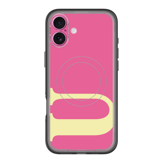 スリムプロテクションプレミアムケース with MagSafe［ オリジナル - initial color - U pink ］