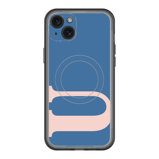 スリムプロテクションプレミアムケース with MagSafe［ オリジナル - initial color - U navy ］