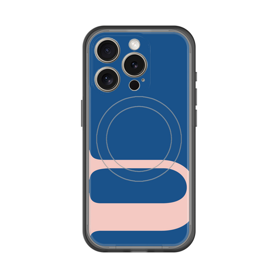 スリムプロテクションプレミアムケース with MagSafe［ オリジナル - initial color - U navy ］