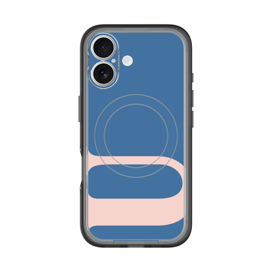 スリムプロテクションプレミアムケース with MagSafe［ オリジナル - initial color - U navy ］