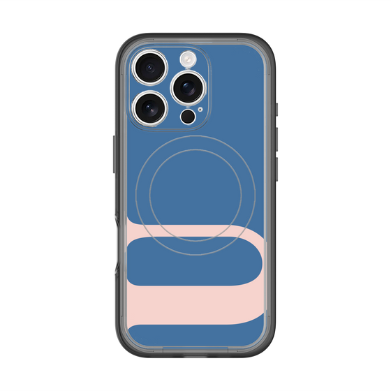 スリムプロテクションプレミアムケース with MagSafe［ オリジナル - initial color - U navy ］