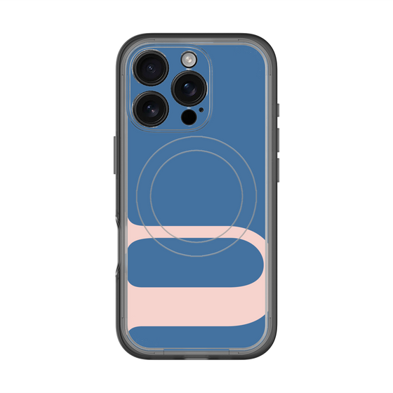スリムプロテクションプレミアムケース with MagSafe［ オリジナル - initial color - U navy ］