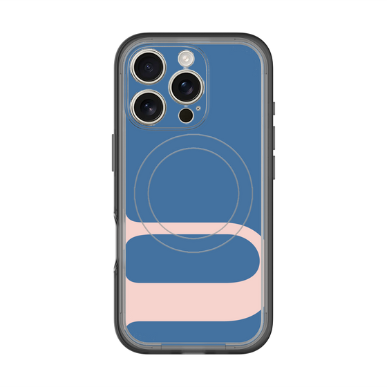スリムプロテクションプレミアムケース with MagSafe［ オリジナル - initial color - U navy ］