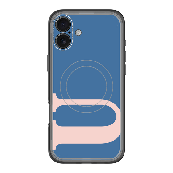 スリムプロテクションプレミアムケース with MagSafe［ オリジナル - initial color - U navy ］
