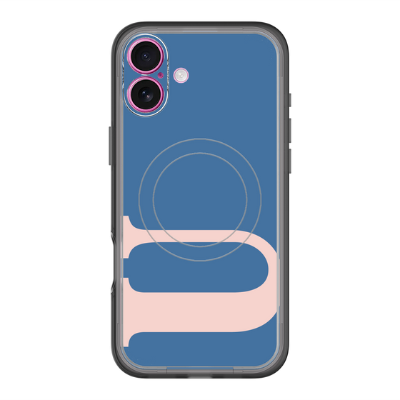 スリムプロテクションプレミアムケース with MagSafe［ オリジナル - initial color - U navy ］
