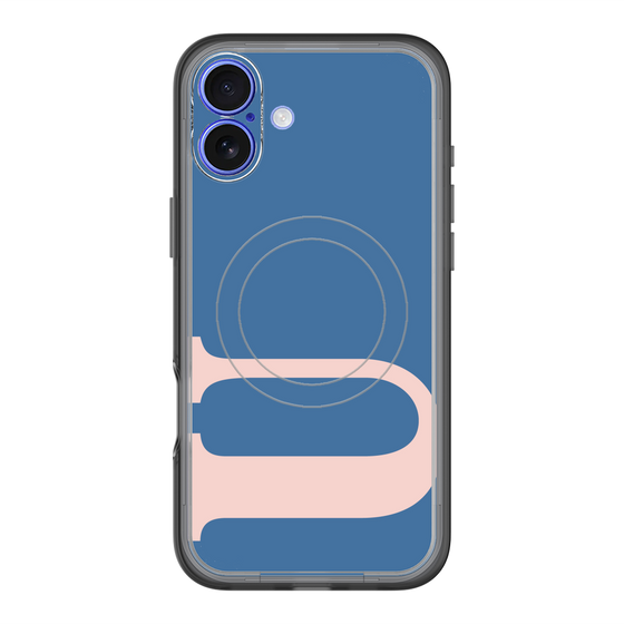 スリムプロテクションプレミアムケース with MagSafe［ オリジナル - initial color - U navy ］