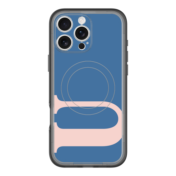 スリムプロテクションプレミアムケース with MagSafe［ オリジナル - initial color - U navy ］