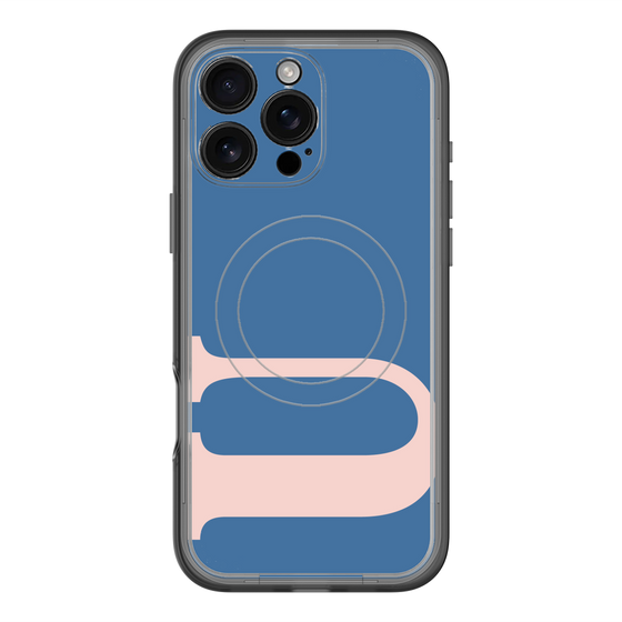 スリムプロテクションプレミアムケース with MagSafe［ オリジナル - initial color - U navy ］