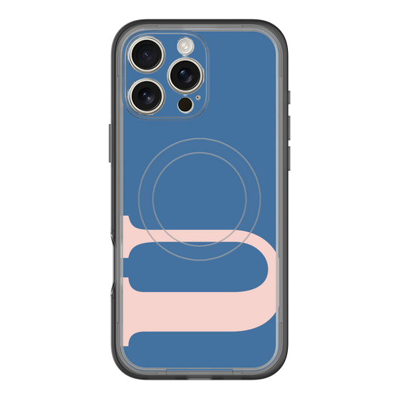 スリムプロテクションプレミアムケース with MagSafe［ オリジナル - initial color - U navy ］