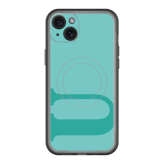 スリムプロテクションプレミアムケース with MagSafe［ オリジナル - initial color - U light green ］