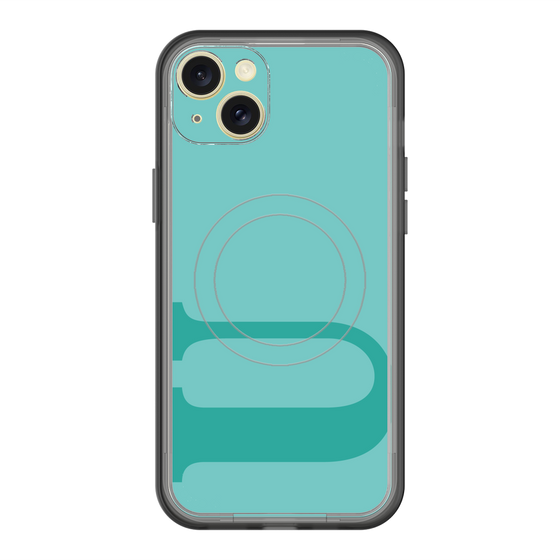 スリムプロテクションプレミアムケース with MagSafe［ オリジナル - initial color - U light green ］