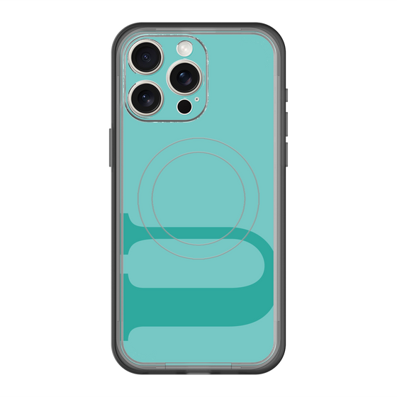 スリムプロテクションプレミアムケース with MagSafe［ オリジナル - initial color - U light green ］