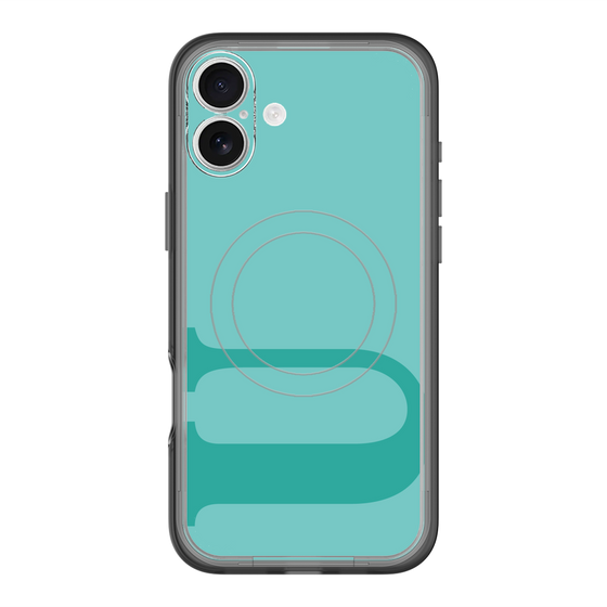 スリムプロテクションプレミアムケース with MagSafe［ オリジナル - initial color - U light green ］