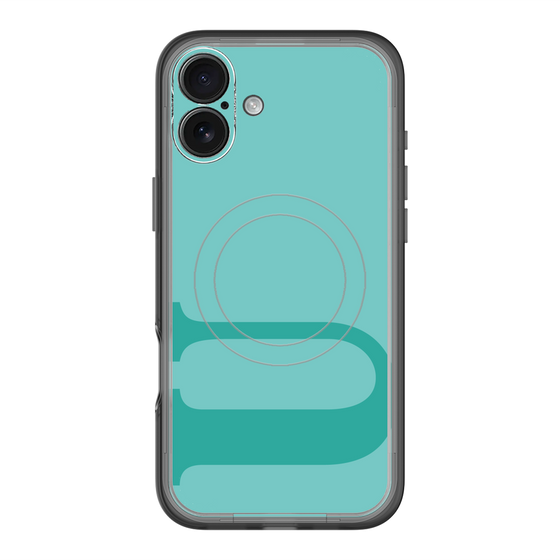 スリムプロテクションプレミアムケース with MagSafe［ オリジナル - initial color - U light green ］