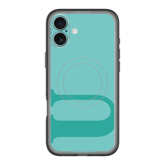 スリムプロテクションプレミアムケース with MagSafe［ オリジナル - initial color - U light green ］