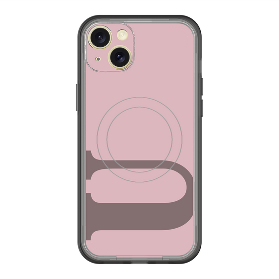 スリムプロテクションプレミアムケース with MagSafe［ オリジナル - initial color - U dusty pink ］