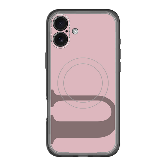 スリムプロテクションプレミアムケース with MagSafe［ オリジナル - initial color - U dusty pink ］