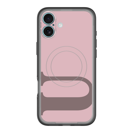 スリムプロテクションプレミアムケース with MagSafe［ オリジナル - initial color - U dusty pink ］