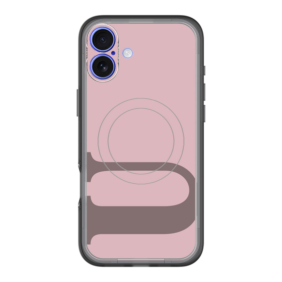 スリムプロテクションプレミアムケース with MagSafe［ オリジナル - initial color - U dusty pink ］