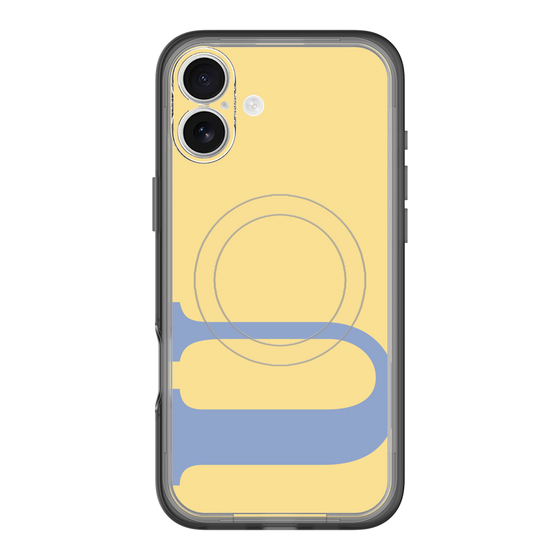 スリムプロテクションプレミアムケース with MagSafe［ オリジナル - initial color - U yellow ］