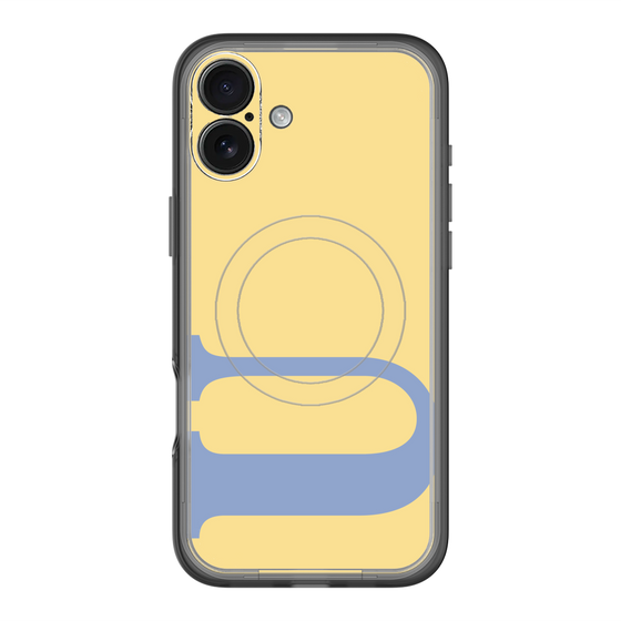 スリムプロテクションプレミアムケース with MagSafe［ オリジナル - initial color - U yellow ］
