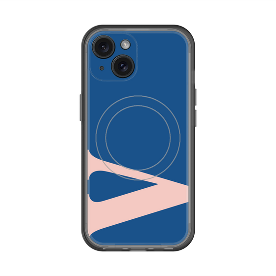 スリムプロテクションプレミアムケース with MagSafe［ オリジナル - initial color - V navy ］