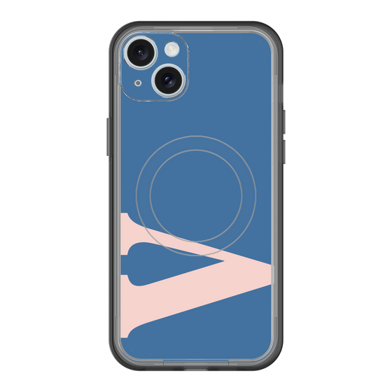 スリムプロテクションプレミアムケース with MagSafe［ オリジナル - initial color - V navy ］