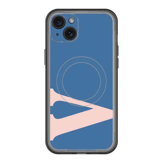 スリムプロテクションプレミアムケース with MagSafe［ オリジナル - initial color - V navy ］