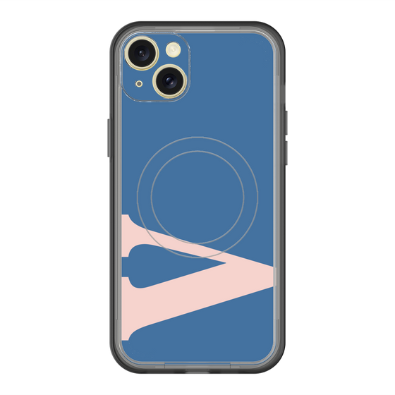 スリムプロテクションプレミアムケース with MagSafe［ オリジナル - initial color - V navy ］