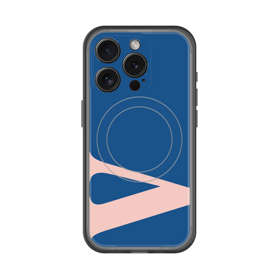 スリムプロテクションプレミアムケース with MagSafe［ オリジナル - initial color - V navy ］