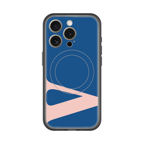 スリムプロテクションプレミアムケース with MagSafe［ オリジナル - initial color - V navy ］