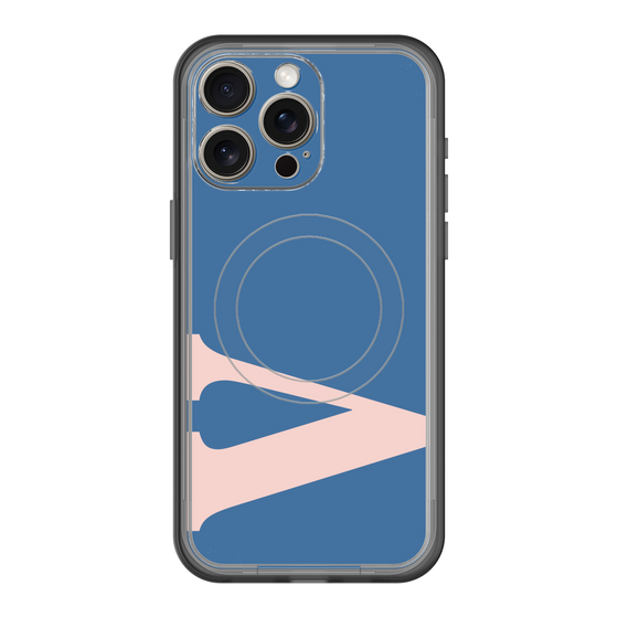 スリムプロテクションプレミアムケース with MagSafe［ オリジナル - initial color - V navy ］