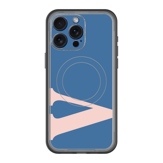 スリムプロテクションプレミアムケース with MagSafe［ オリジナル - initial color - V navy ］
