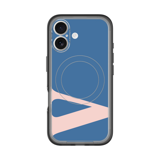 スリムプロテクションプレミアムケース with MagSafe［ オリジナル - initial color - V navy ］