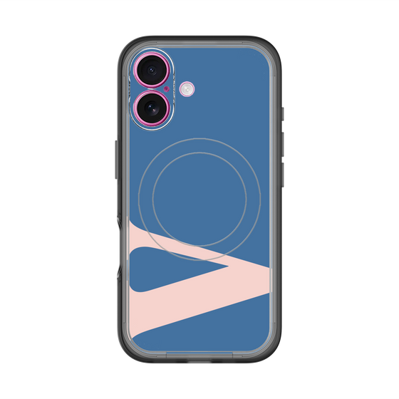 スリムプロテクションプレミアムケース with MagSafe［ オリジナル - initial color - V navy ］