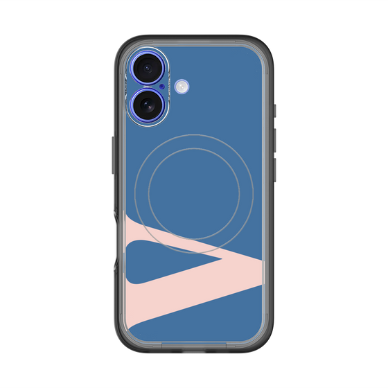 スリムプロテクションプレミアムケース with MagSafe［ オリジナル - initial color - V navy ］