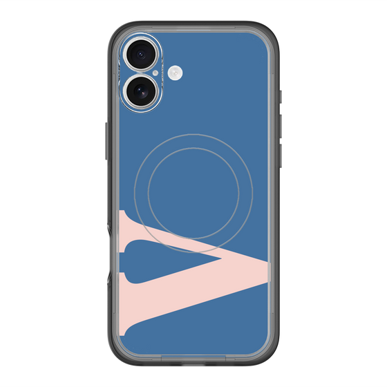 スリムプロテクションプレミアムケース with MagSafe［ オリジナル - initial color - V navy ］