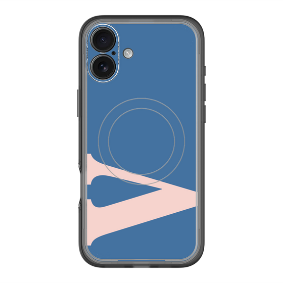 スリムプロテクションプレミアムケース with MagSafe［ オリジナル - initial color - V navy ］