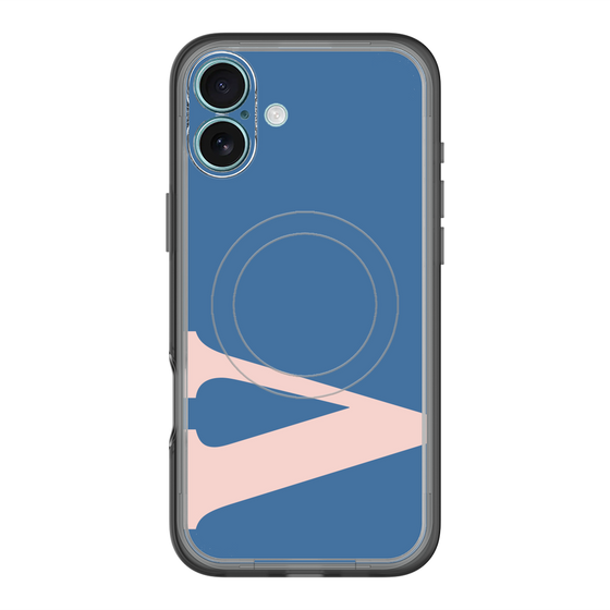 スリムプロテクションプレミアムケース with MagSafe［ オリジナル - initial color - V navy ］