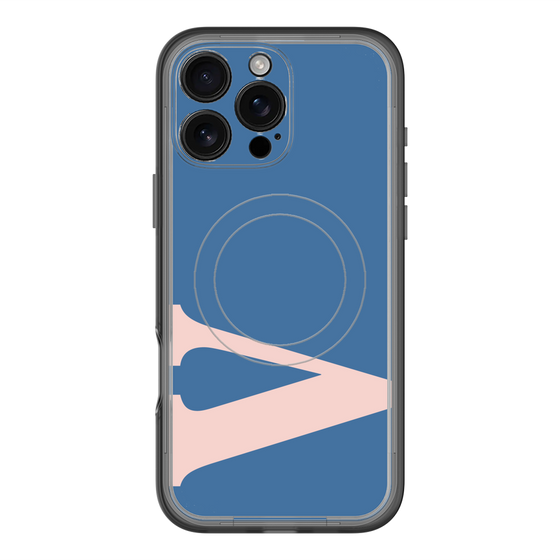 スリムプロテクションプレミアムケース with MagSafe［ オリジナル - initial color - V navy ］