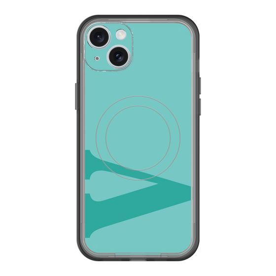 スリムプロテクションプレミアムケース with MagSafe［ オリジナル - initial color - V light green ］