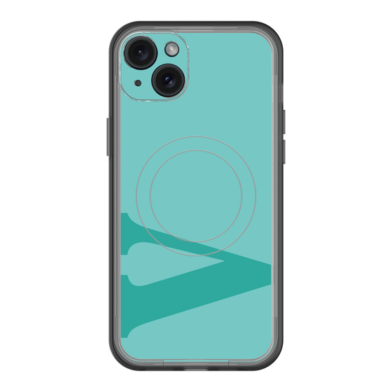 スリムプロテクションプレミアムケース with MagSafe［ オリジナル - initial color - V light green ］