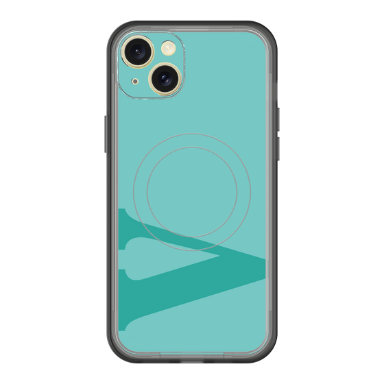 スリムプロテクションプレミアムケース with MagSafe［ オリジナル - initial color - V light green ］