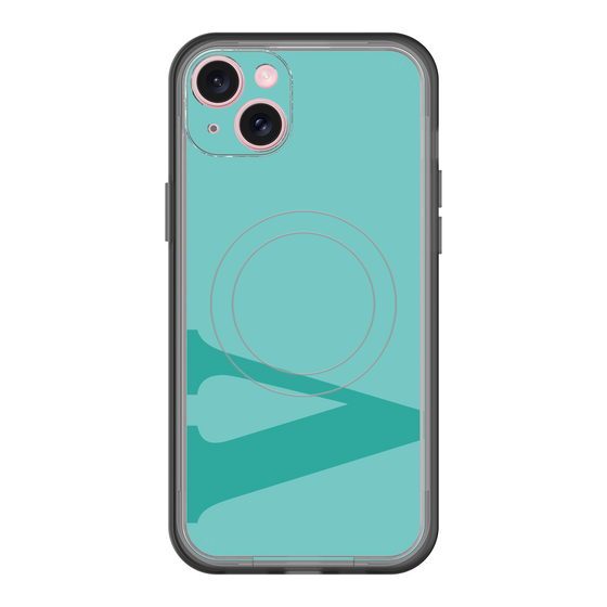 スリムプロテクションプレミアムケース with MagSafe［ オリジナル - initial color - V light green ］