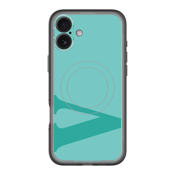 スリムプロテクションプレミアムケース with MagSafe［ オリジナル - initial color - V light green ］